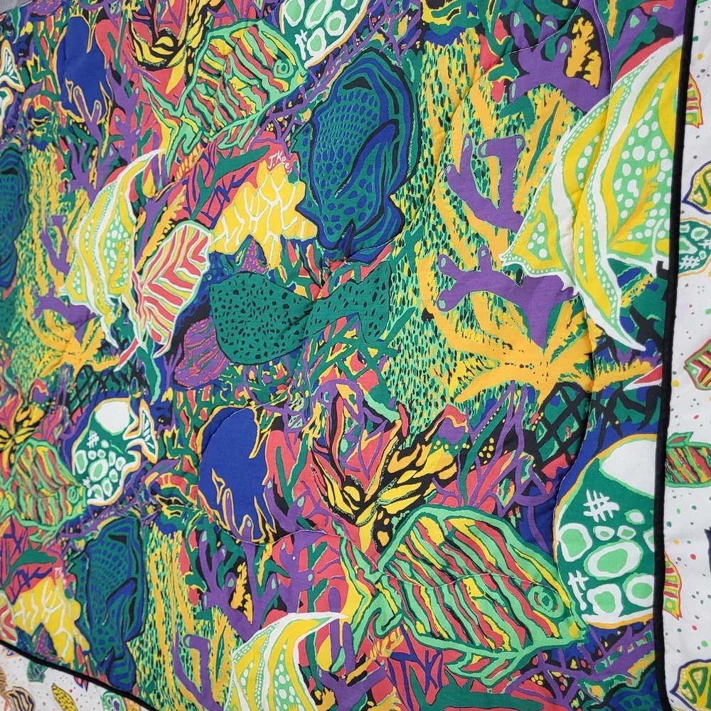 Sheridan Twin Comforter Ocean Tropical Fish Reversible Colorful Kids Bedding